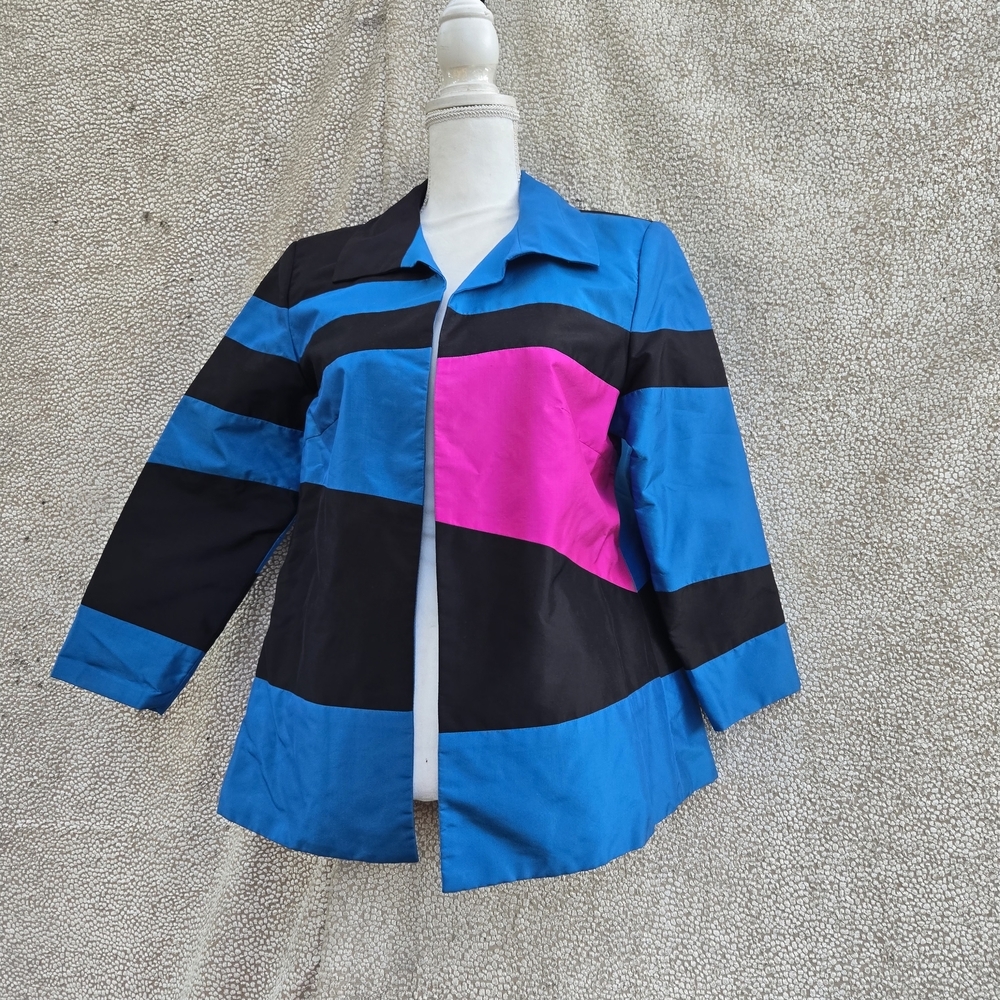 MARISA BARATELLI Blue and Pink Women's Blazer